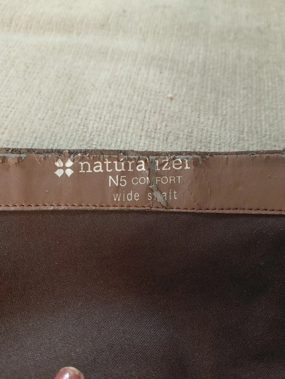 Naturalizer Brown Wide Calf Knee High Buckle Riding Boots Size 9.5